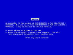 blue screen