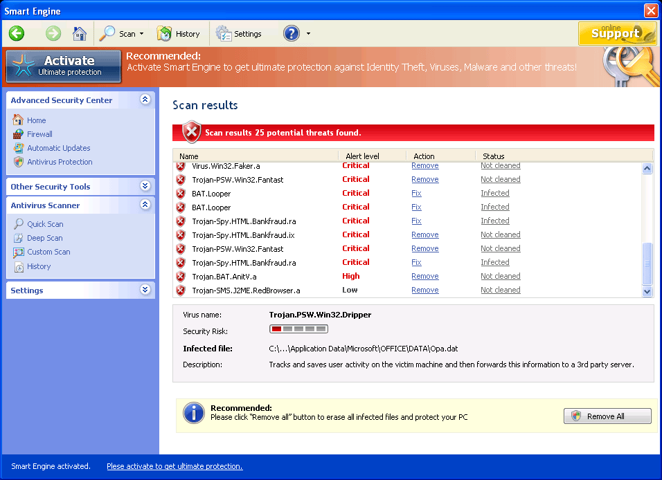 Smart Engine scan